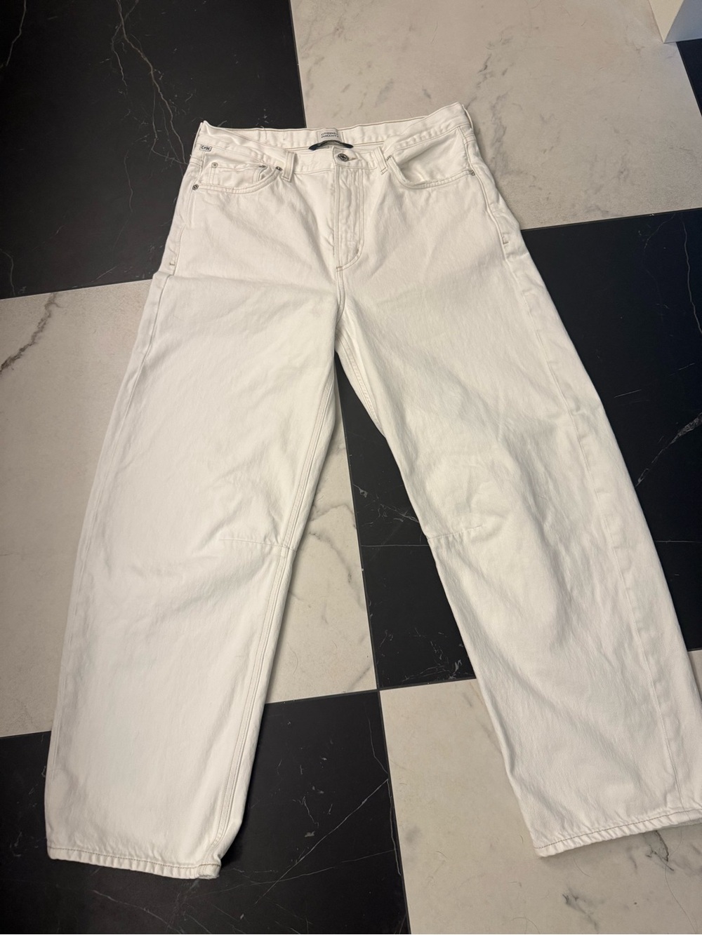 Citizens Of Humanity Off White barrel Jeans
